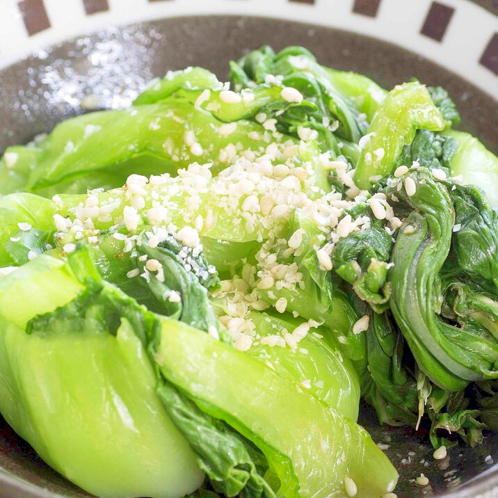 簡単すぎてごめんなさい!チンゲン菜の山椒おひたし